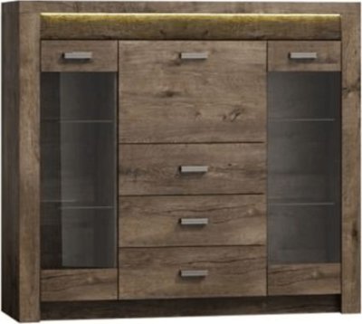 Komoda Cristalera 4, jasan tmavý