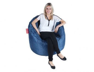 Modrý sedací vak BeanBag Lumin Chair