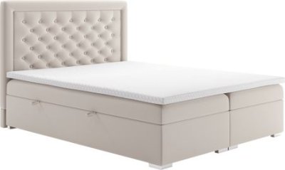 Boxspring postel Venering 180x200, krémová